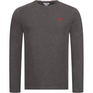 U.S. POLO ASSN. Shirt  antraciet / rood