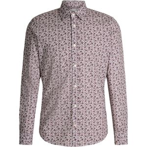 JOOP! Jeans Overhemd 'Hanson'  bordeaux / wit