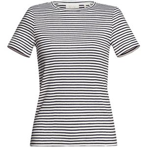 Rich & Royal - Shirt - Nachtblauw / Offwhite - Gestreept - Kwartmouw