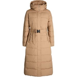 JOOP! - Cassandra - Gewatteerde Jas - Beige - Lange Pasvorm