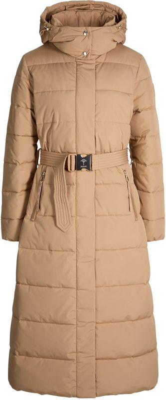 JOOP! - Cassandra - Gewatteerde Jas - Beige - Lange Pasvorm