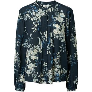 Noa Noa Shirt 'PhilippaNN'  beige / donkerblauw