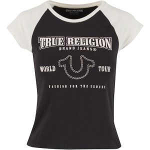 True Religion Shirt  zwart / wit