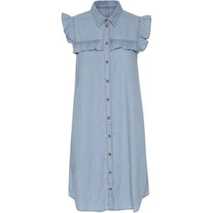 CULTURE Jurk 'Aurelia'  blauw denim