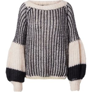 Noella Trui  crème / zwart