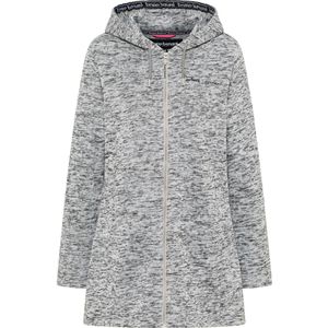Bruno Banani Fleece jas  grijs gemêleerd / zwart