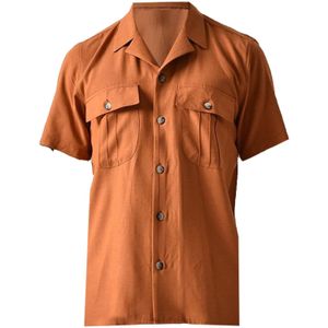 Antioch Overhemd  donkeroranje