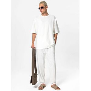 VAMOS CLO Broek 'Flax'  offwhite