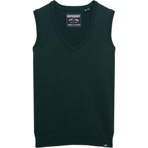 Superdry - Top - Smaragd - Mouwloos - V-hals