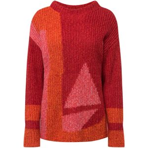 LAURASØN Trui  donkeroranje / robijnrood / pastelrood