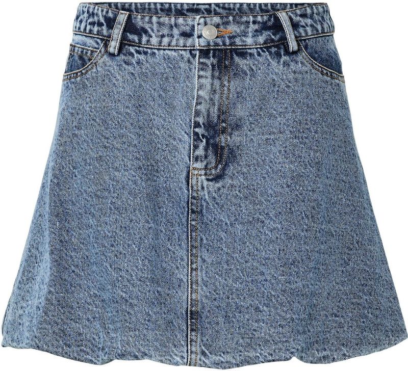 Pcally - Denim Rok - Spijkerrok - Mid-waist