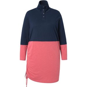 Ulla Popken Shirt  marine / donkerroze