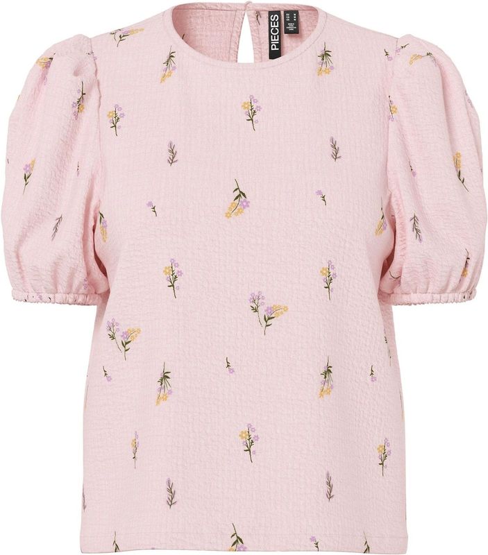 Pcjeo - Shirt - Regular-fit - Vierkante Hals - Korte Mouwen