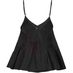 REPLAY Top 'COMPONENTI MISTI'  zwart