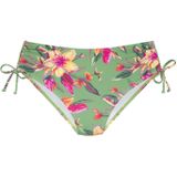 Look - Gedessineerd Bikinibroekje - Salie/Pink - Polyamide/Microvezel