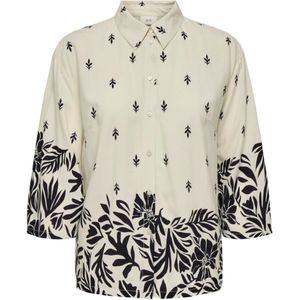 JDY Blouse 'JDYMaggie'  crème / zwart