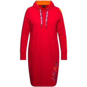 LAURASØN Jurk  donkergroen / sering / oranje / bloedrood