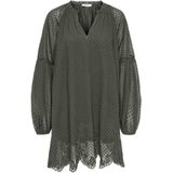 JDY - Korte Jurk - V-Hals - Lange Mouwen - Loose Fit