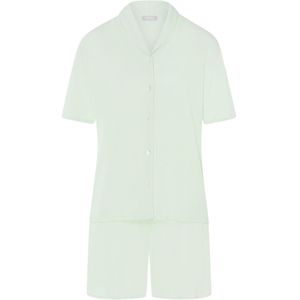 Hanro Korte pyjama ' Natural Comfort '  mintgroen / lichtgroen