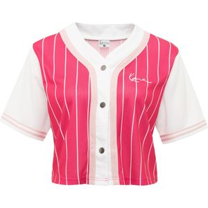 Karl Kani Shirt  pink / rosa / wit