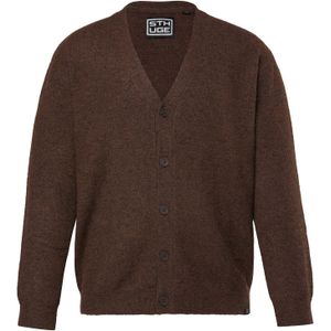 STHUGE Gebreid vest  bruin