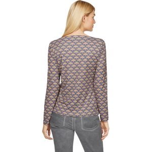 heine Shirt  grijs / oranje / wit