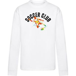 F4NT4STIC Shirt 'Soccer Club Sport Fan Artwork'  blauw / geel / groen / rood / wit