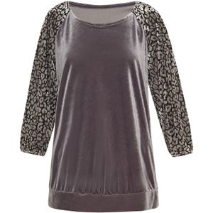 FELIPA Sweatshirt 'Fashion Look'  grijs / zwart