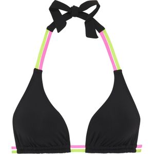 Unikleur - Triangelbikini - Zwart - Verwijderbare Softcups