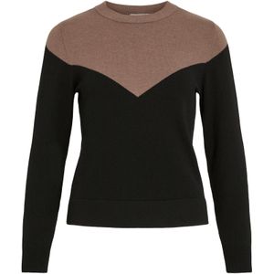 VILA Trui 'VIKerry'  mokka / zwart