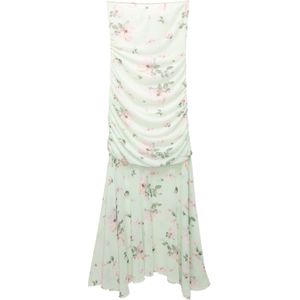 Pull&Bear Zomerjurk  mintgroen / donkergroen / rosa
