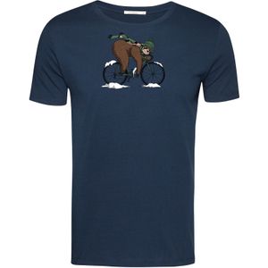 GREENBOMB Shirt 'Animal Sloth Ice'  marine