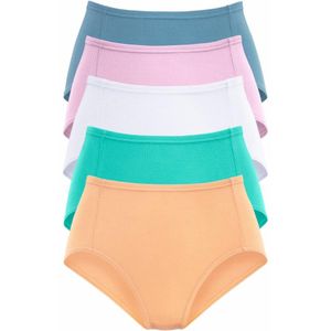 Slips - Abrikoos/Mint/Wit/Lila/Lichtblauw - Katoen - Nauwsluitend