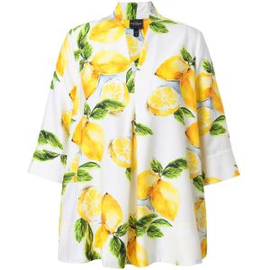 Ulla Popken Tuniek  geel / wit