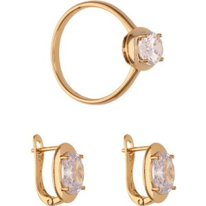 faina Sieraden set  goud / transparant