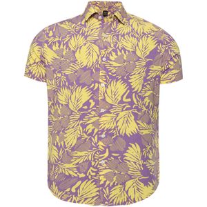 Campus Sutra Overhemd 'Ezekiel'  geel / lila