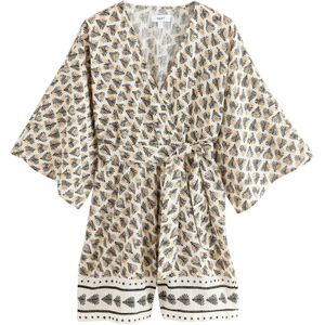 Next Jumpsuit  ivoor / goud / zwart / wit