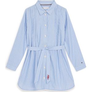 Jurk - Gestreept - Katoen - Knoopsluiting - Polokraag - Lange Mouw