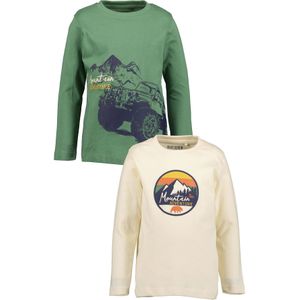 Blue Seven - Shirt - Lange Mouwen - Multipack 4 - Ronde Hals - Regular Fit