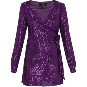 faina Cocktailjurk  purper