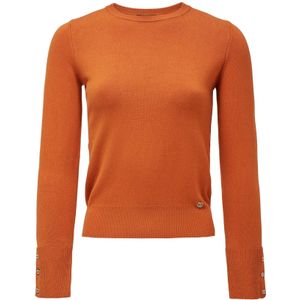 Salsa Jeans - Basic - Trui - Oranje - Slanke Pasvorm