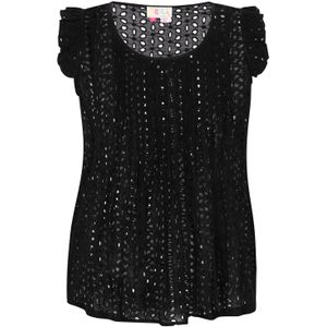 IZIA Top 'Boho'  zwart