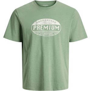 JACK & JONES Shirt  groen / wit