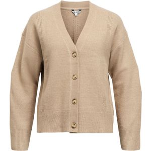 OBJECT Gebreid vest 'OBJJUNO'  camel