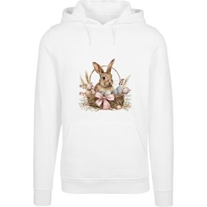 F4NT4STIC Sweatshirt 'Osterhasen Korb Dekor'  donkerbeige / lichtgrijs / oudroze / wit