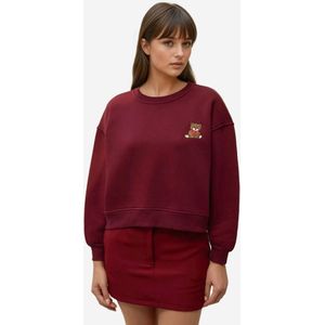 Hiccup Sweatshirt  bruin / rood / bourgogne / wit