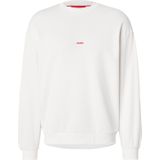 HUGO Sweatshirt 'Dubraxo'  beige / rood / zwart
