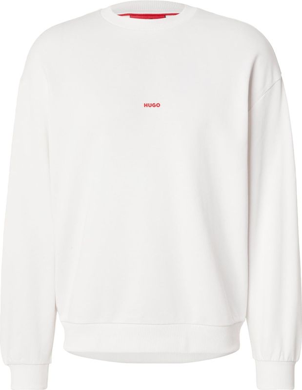HUGO Sweatshirt 'Dubraxo'  beige / rood / zwart