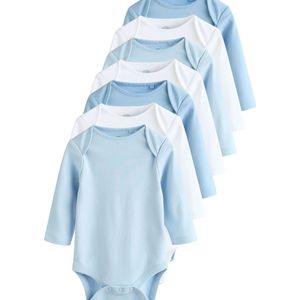 Next Rompertje/body  blauw / wit