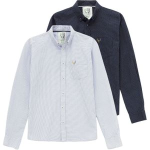 By Diess Collection Overhemd  blauw / wit